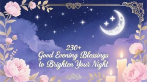 Read more about the article 230+ Good Evening Blessings 🌙✨ to Brighten Your Night