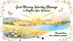 Read more about the article Good Morning Saturday Blessings to Brighten Your Weekend 🌞