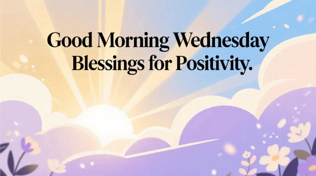 Good Morning Wednesday Blessings for Positivity