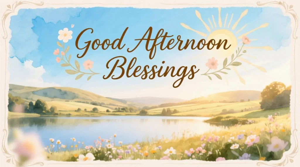 Inspirational Good Afternoon Blessings