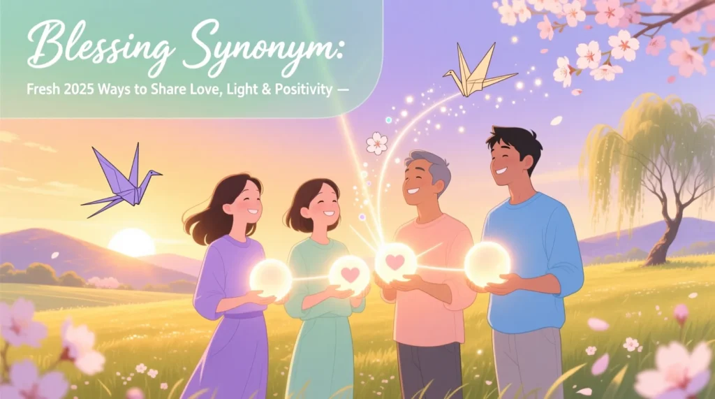 🌸 Blessing Synonym: Fresh 2025 Ways to Share Love, Light & Positivity