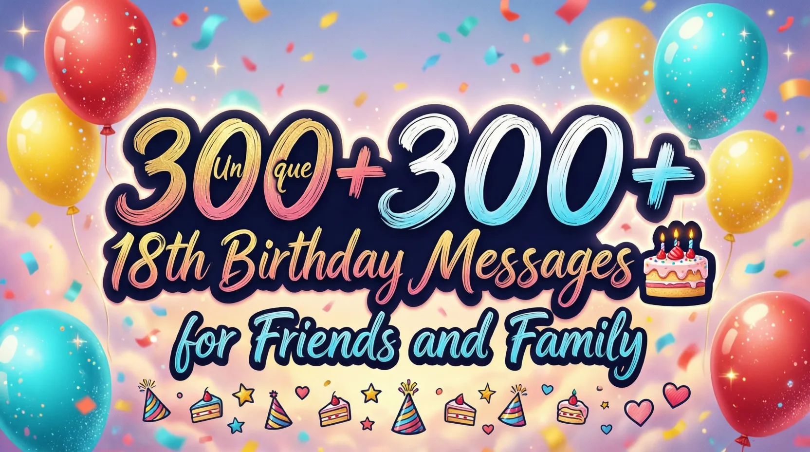 You are currently viewing 300+ Unique 18th Birthday Messages 🎉🎂 for Friends and Family