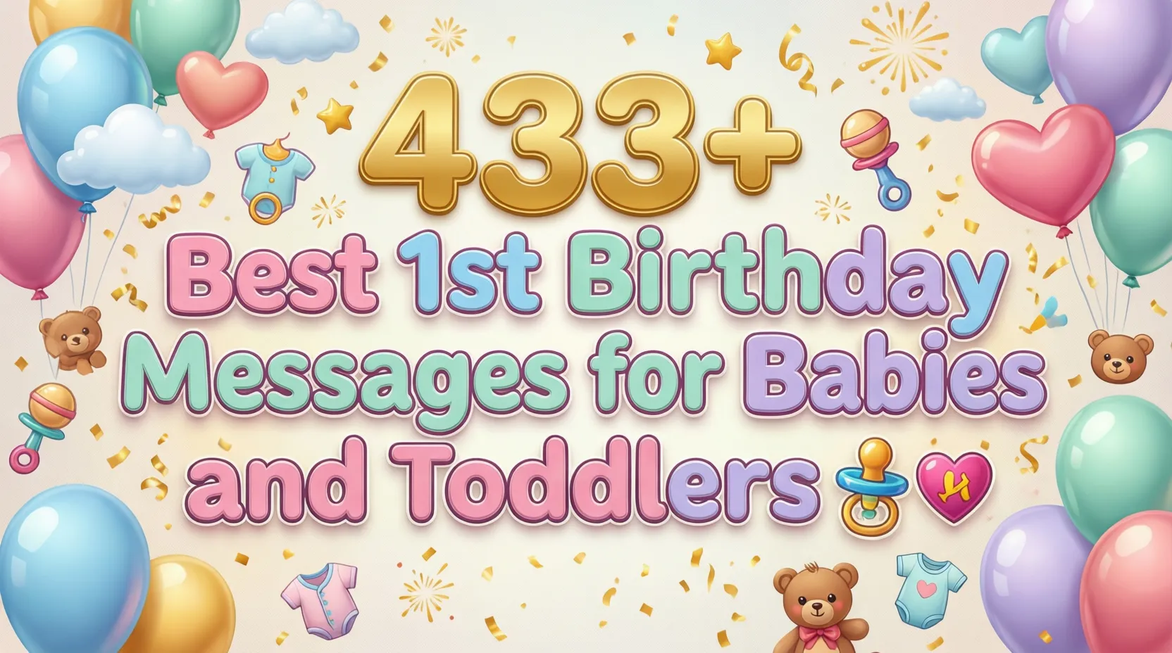 Read more about the article 433+ Best 1st Birthday Messages for Babies and Toddlers 🎉💝