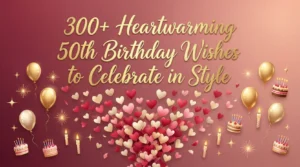 Read more about the article 300+ Heartwarming 50th Birthday Wishes to Celebrate in Style 🎉🎂