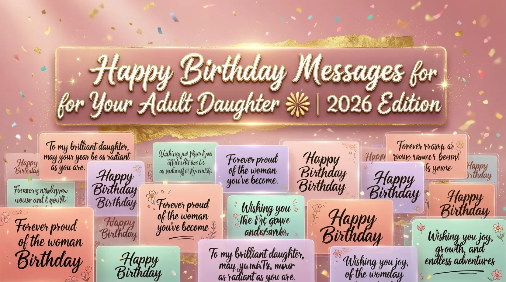 Read more about the article 450+ Happy Birthday Messages for Your Adult Daughter 🎀 | 2026 Edition