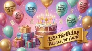 Read more about the article 455+ Thoughtful Birthday Messages for Aunt to Show Your Love 💖🌟 in 2026