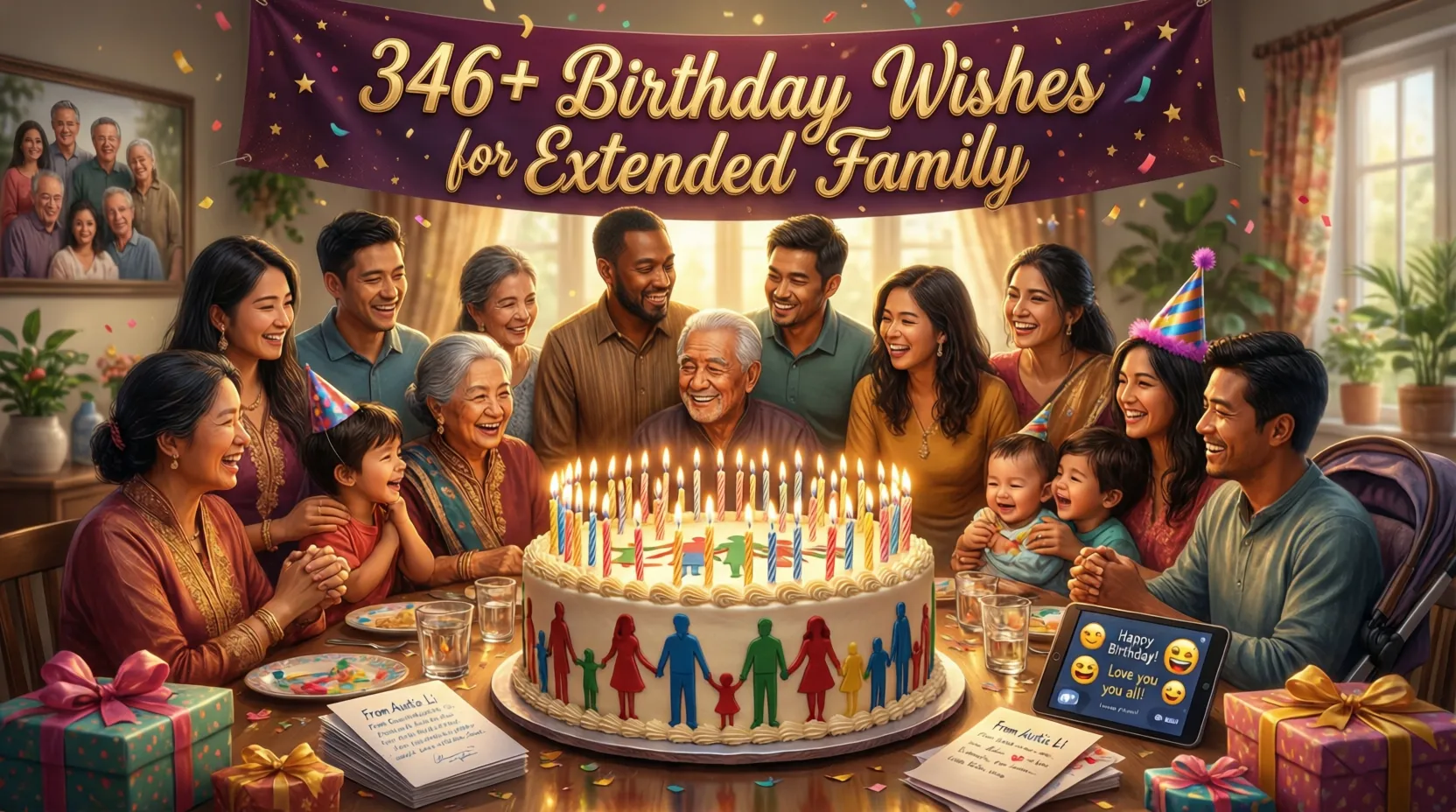 Read more about the article 346+ 💖 Cute and Funny Birthday Wishes for Extended Family – Perfect for 2026