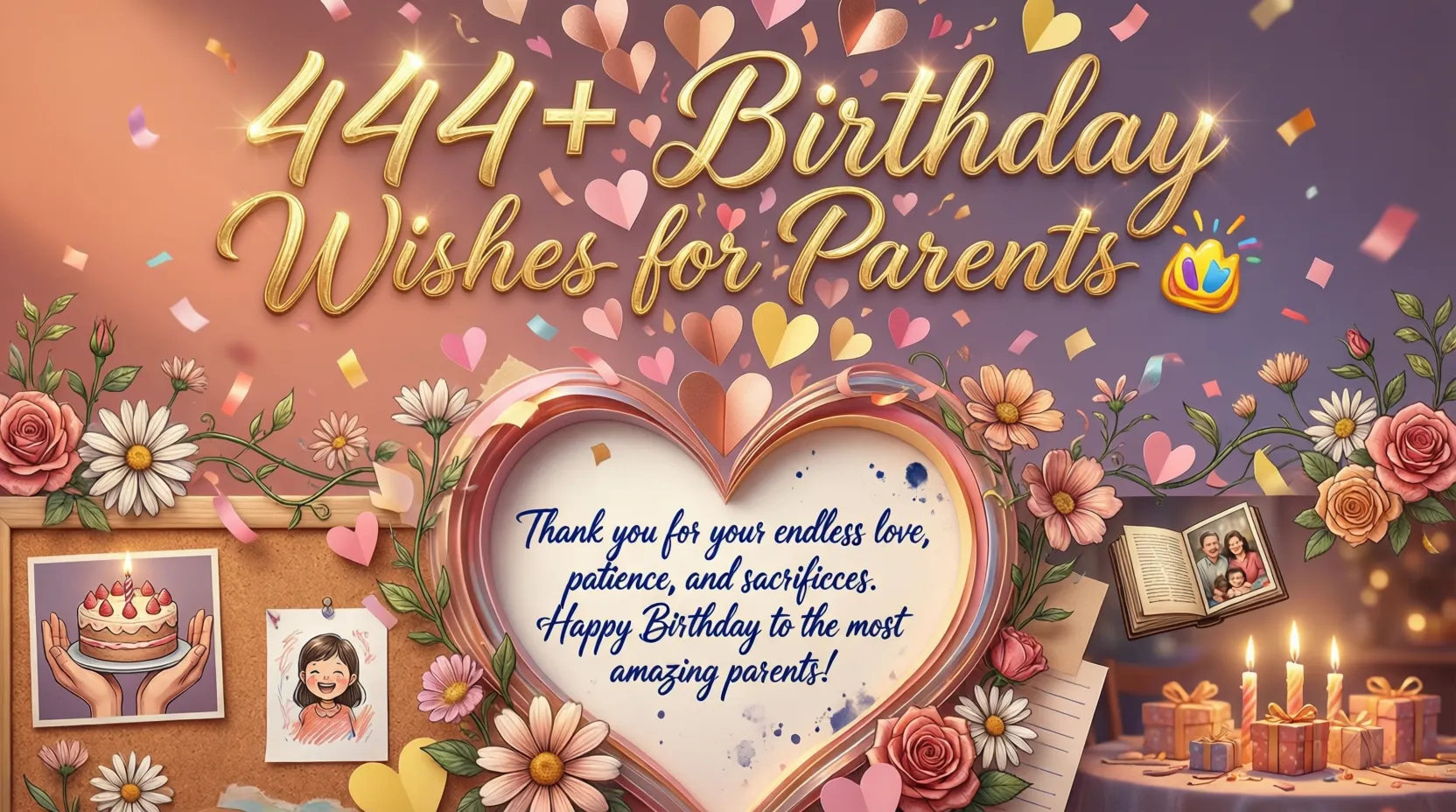 You are currently viewing 444+ Unique and Thoughtful Birthday Wishes for Mom & Dad 🎁