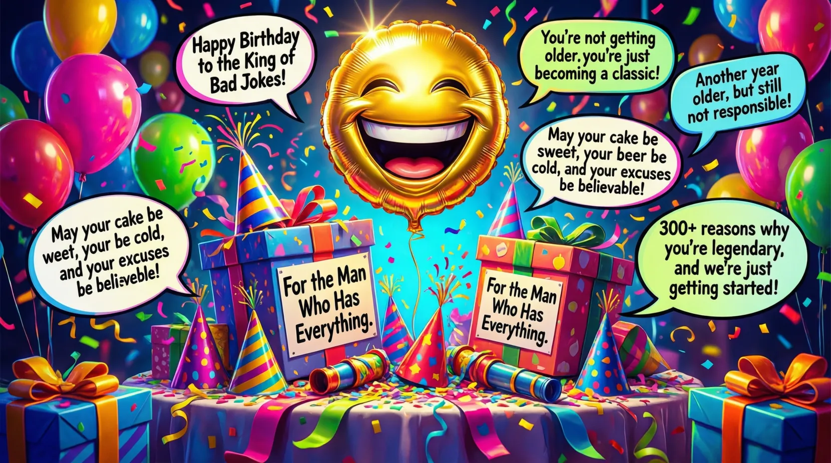 Read more about the article 🎉🤣 300+ Epic Funny Birthday Messages for Men in 2026