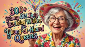 Read more about the article 👵 300+ Funny Old Lady Birthday Wishes for Young-at-Heart Queens