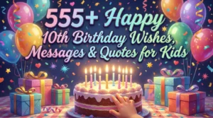 Read more about the article 555+ Happy 10th Birthday Wishes, Messages & Quotes for Kids