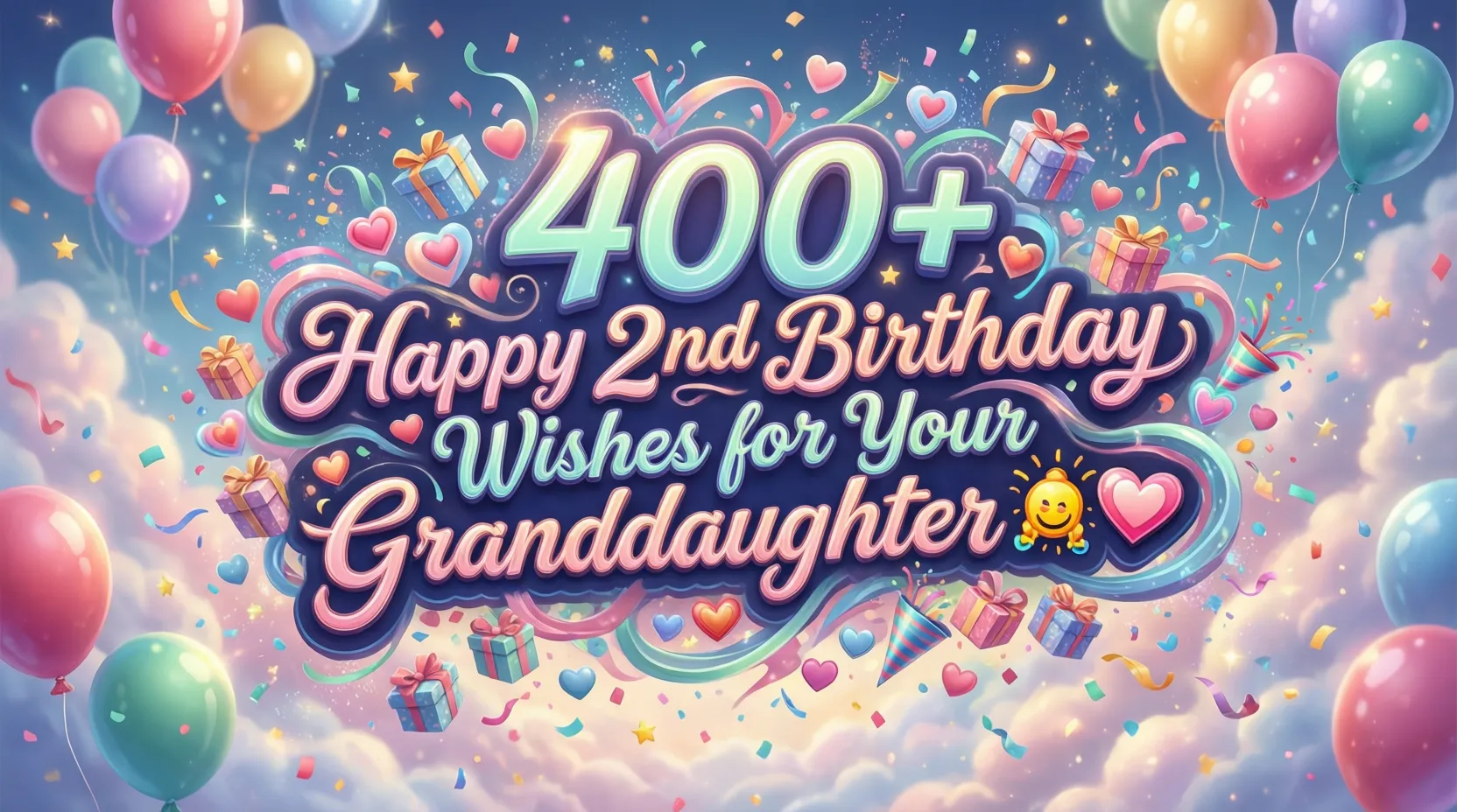 Read more about the article 400+ Happy 2nd Birthday Wishes for Your Granddaughter 🎉💖