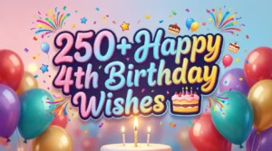 Read more about the article 250+ Happy 4th Birthday Wishes 🎉🎂 for Kids and Loved Ones