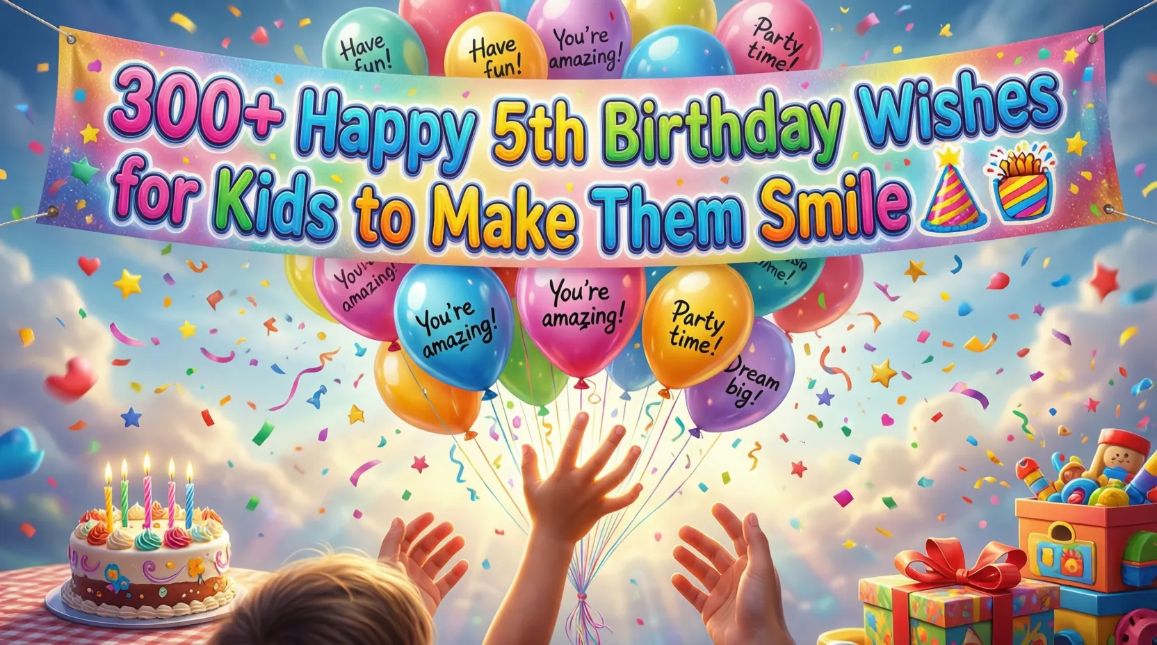 You are currently viewing 300+ Happy 5th Birthday Wishes for Kids to Make Them Smile 🎂🎉