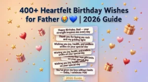 Read more about the article 400+ Heartfelt Birthday Wishes for Father 🎉💙 | 2026 Guide