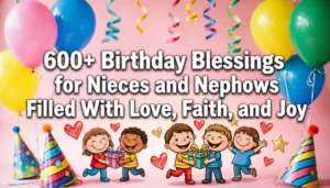 Read more about the article 600+ Birthday Blessings for Nieces and Nephews Filled With Love, Faith, and Joy