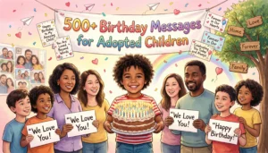 Read more about the article 500+ Inspiring Birthday Messages for Adopted Children in 2026 – Spread Happiness ✨🎂