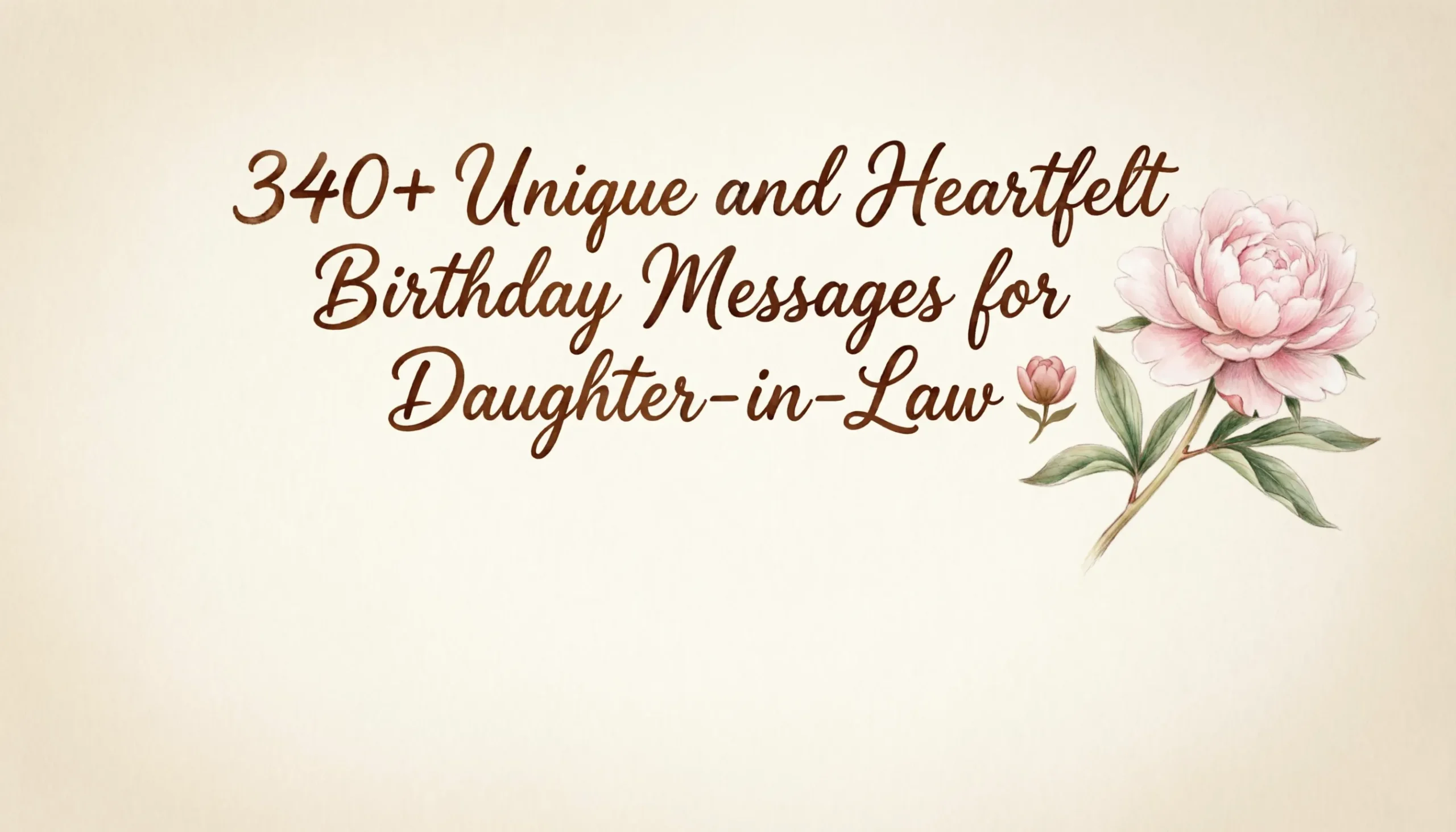 You are currently viewing 340+ Unique and Heartfelt Birthday Messages for Daughter-in-Law 🌷 | 2026 Edition