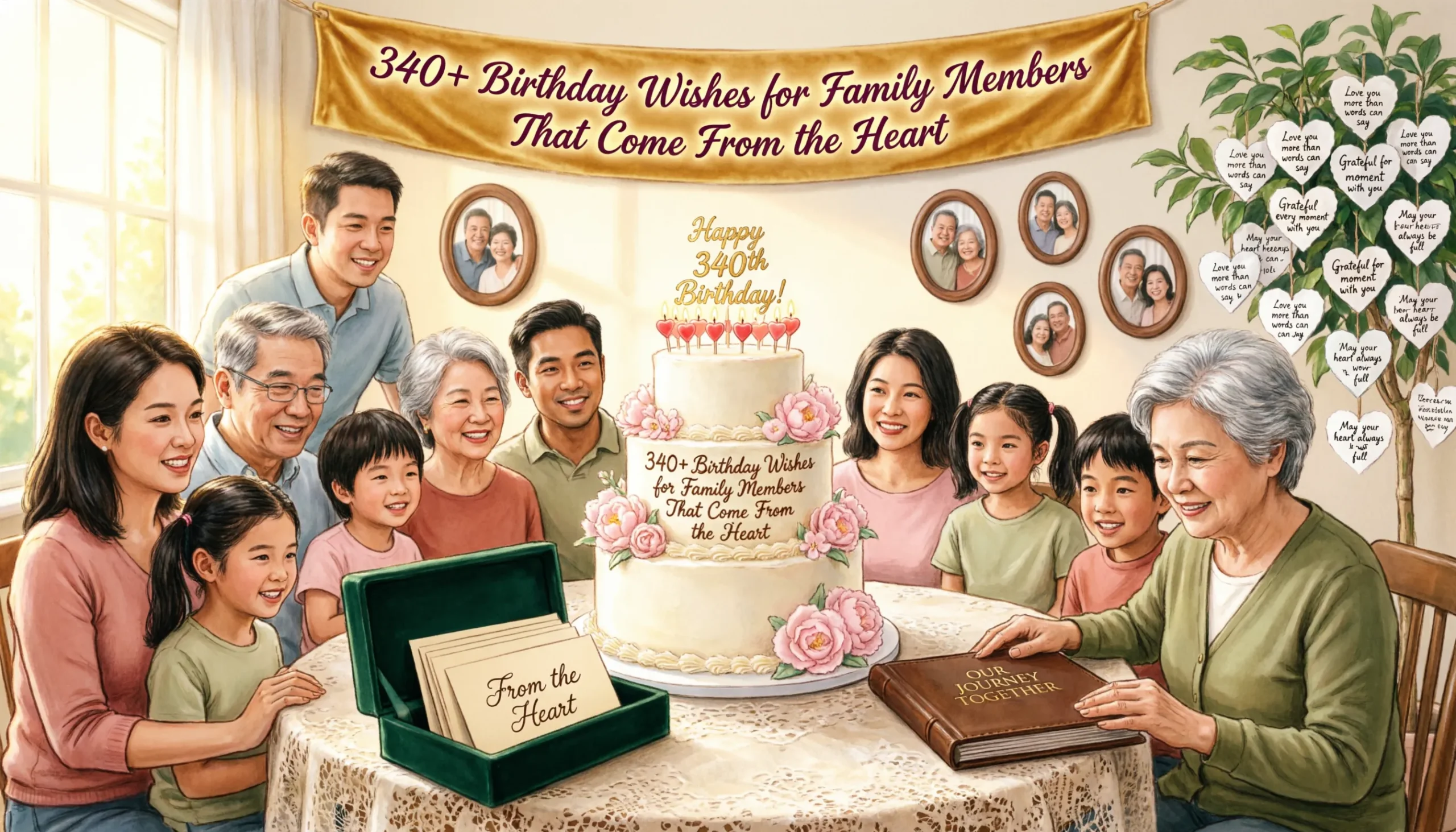 Read more about the article 340+ Birthday Wishes for Family Members That Come From the Heart