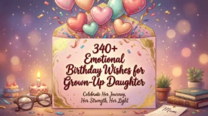 Read more about the article 340+ Emotional Birthday Wishes for Grown-Up Daughter in 2026 🎉💖