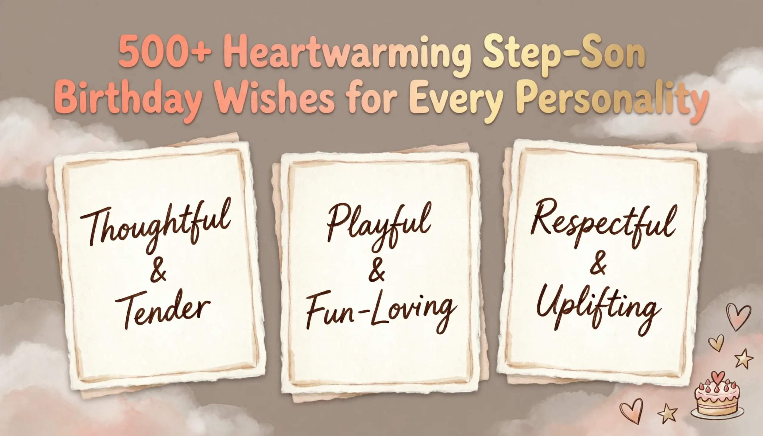 You are currently viewing 500+ Heartwarming Step-Son Birthday Wishes for Every Personality 🌈 | 2026 Edition