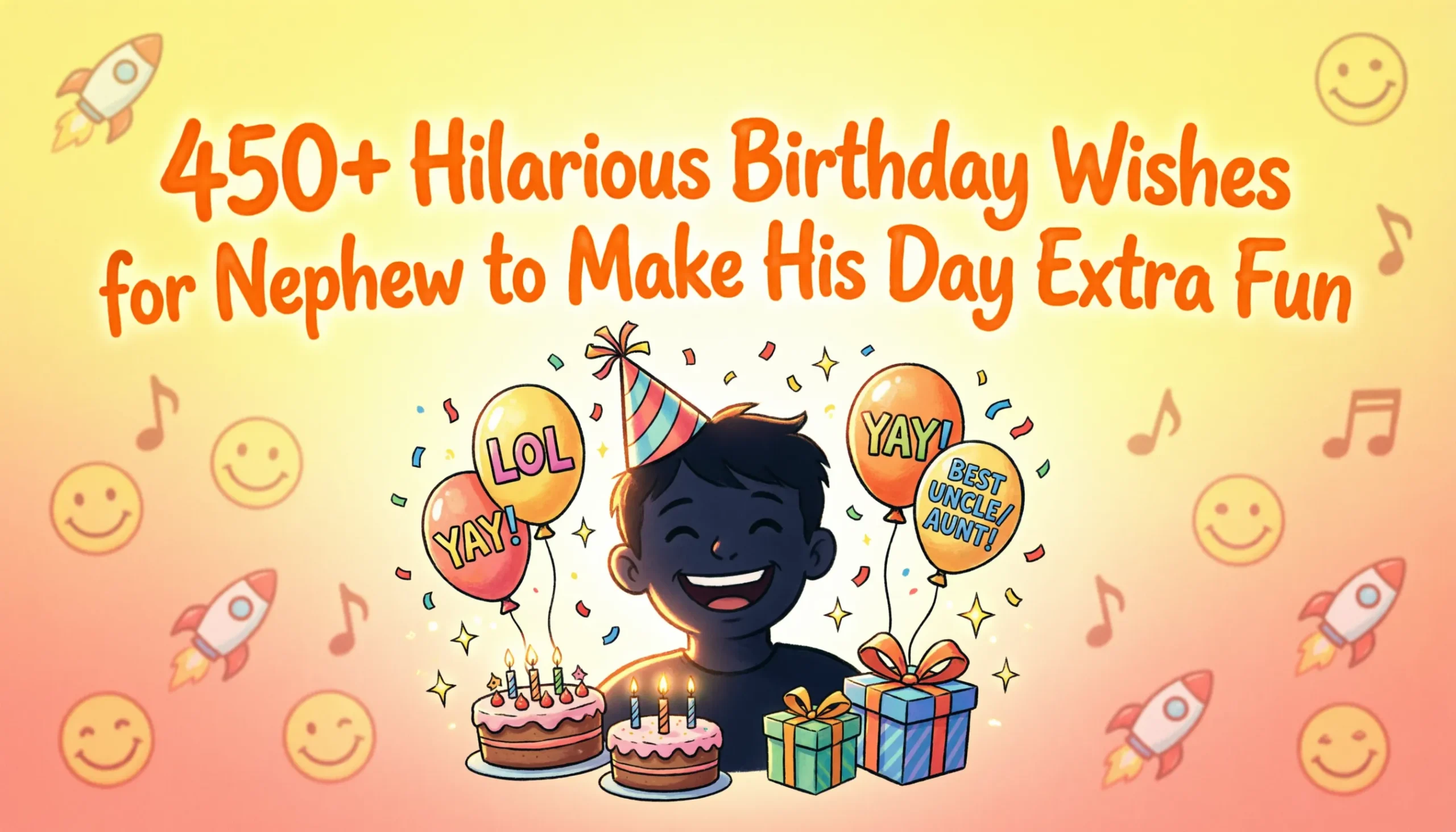 You are currently viewing 450+ Hilarious Birthday Wishes for Nephew to Make His Day Extra Fun 🎂😂