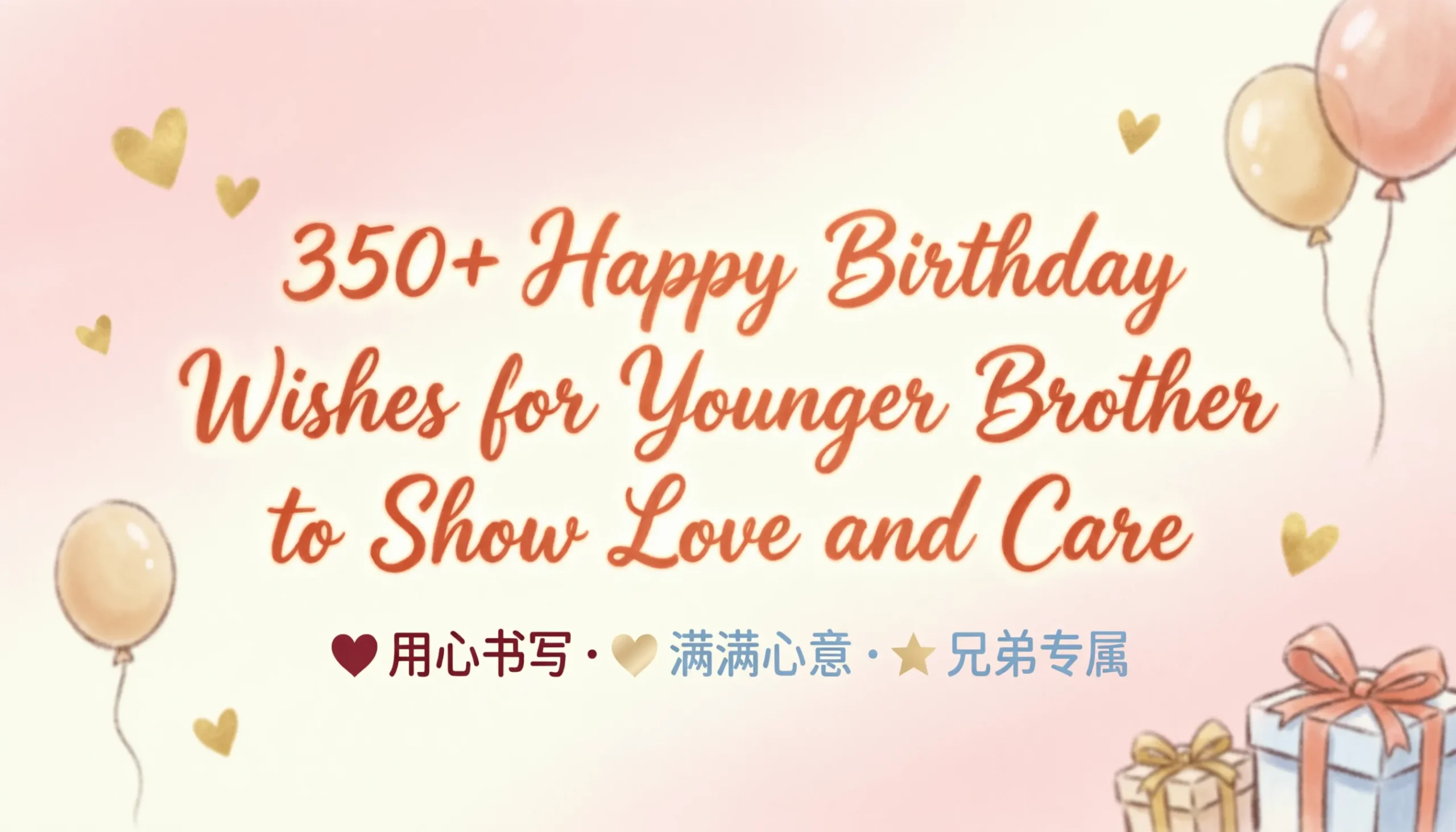 You are currently viewing 350+ Happy Birthday Wishes for Younger Brother to Show Love and Care ❤️🎁