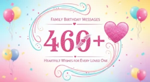 Read more about the article 460+ Family Birthday Messages: Heartfelt Wishes for Every Loved One 💖
