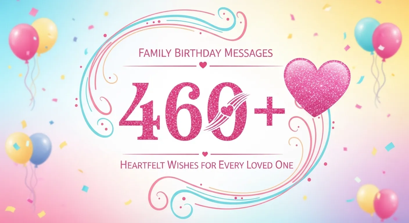 You are currently viewing 460+ Family Birthday Messages: Heartfelt Wishes for Every Loved One 💖