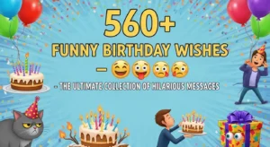 Read more about the article 560+ Funny Birthday Wishes 😂 – The Ultimate Collection of Hilarious Messages