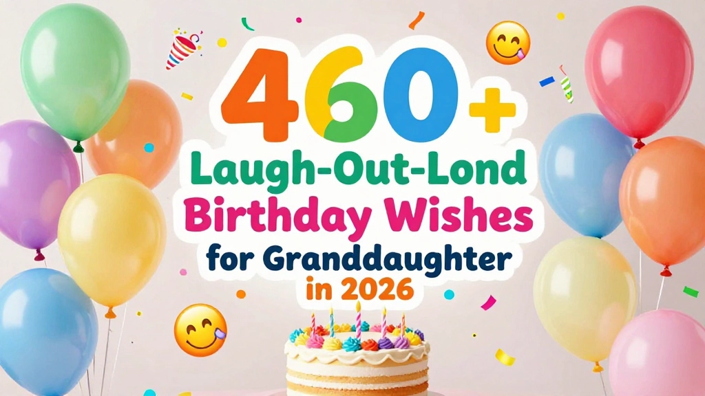 You are currently viewing 460+ Laugh-Out-Loud Birthday Wishes for Granddaughter in 2026 😂🎂