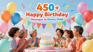 Read more about the article 450+ Happy Birthday Messages to Delight Every Child 🥳💖