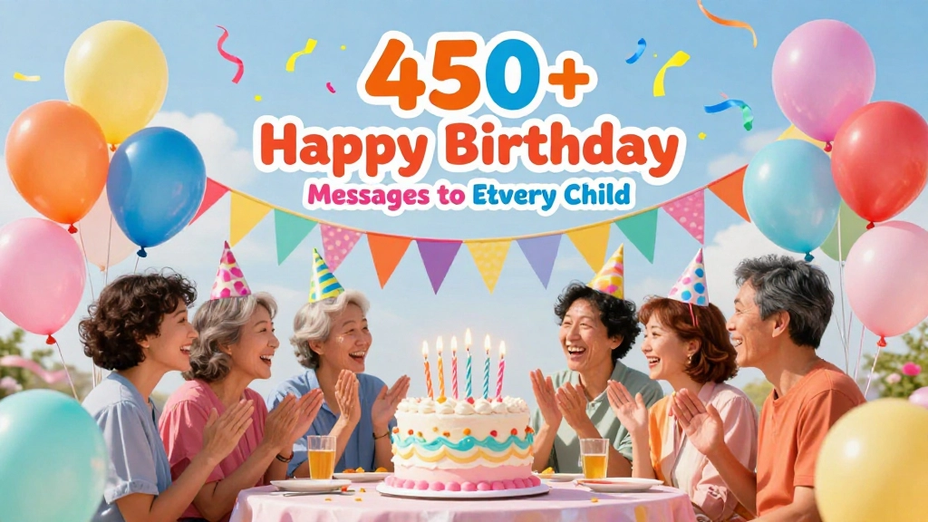 You are currently viewing 450+ Happy Birthday Messages to Delight Every Child 🥳💖