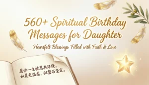 Read more about the article 560+ Spiritual Birthday Messages for Daughter – Heartfelt Blessings Filled with Faith & Love ✨