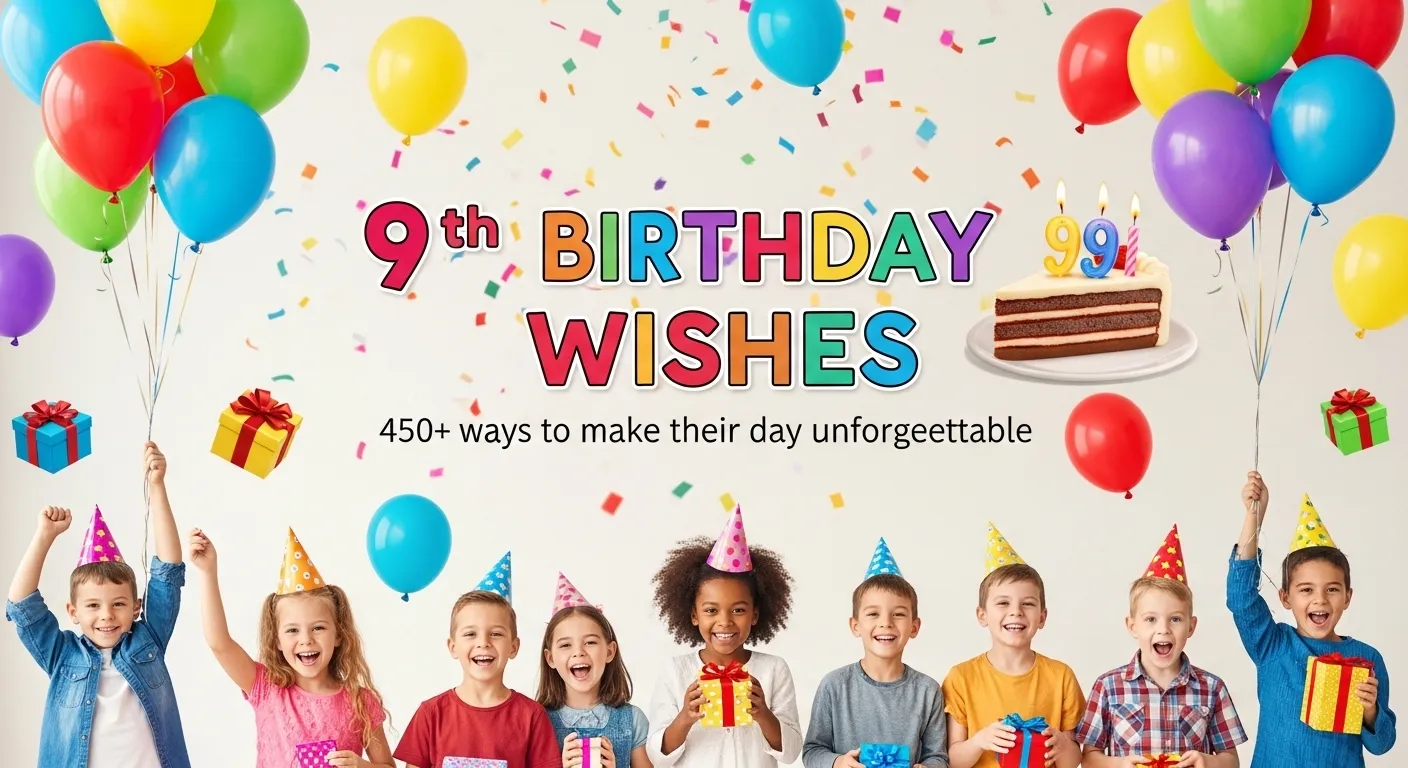 You are currently viewing 450+ 9th Birthday Wishes to Make Their Special Day Unforgettable