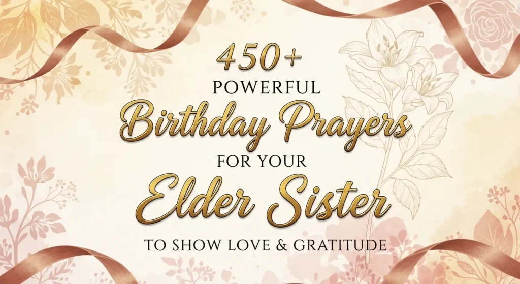450+ Powerful Birthday Prayers for Your Elder Sister to Show Love & Gratitude