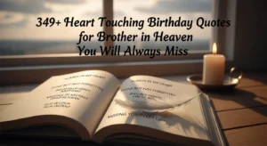 Read more about the article 349+ Heart Touching Birthday Quotes for Brother in Heaven You Will Always Miss