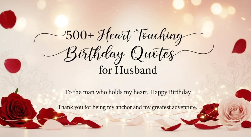500+ Heart Touching Birthday Quotes for Husband to Make Him Feel Special