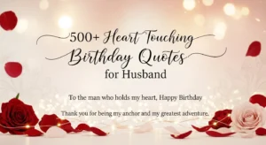 Read more about the article 500+ Heart Touching Birthday Quotes for Husband to Make Him Feel Special