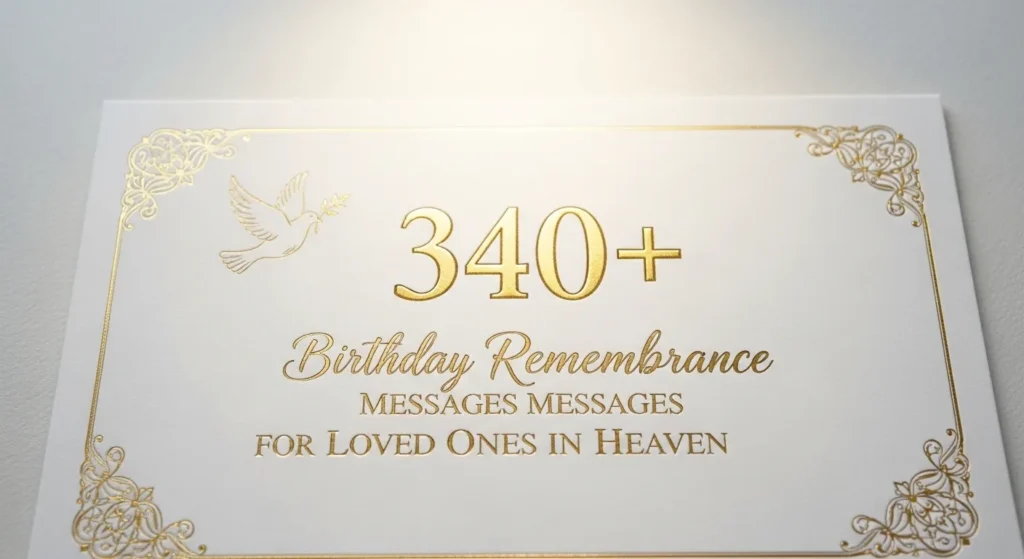340+ Birthday Remembrance Messages for Loved Ones in Heaven