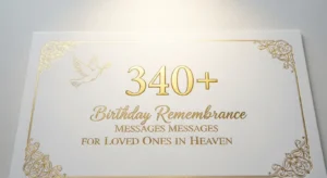 Read more about the article 340+ Birthday Remembrance Messages for Loved Ones in Heaven