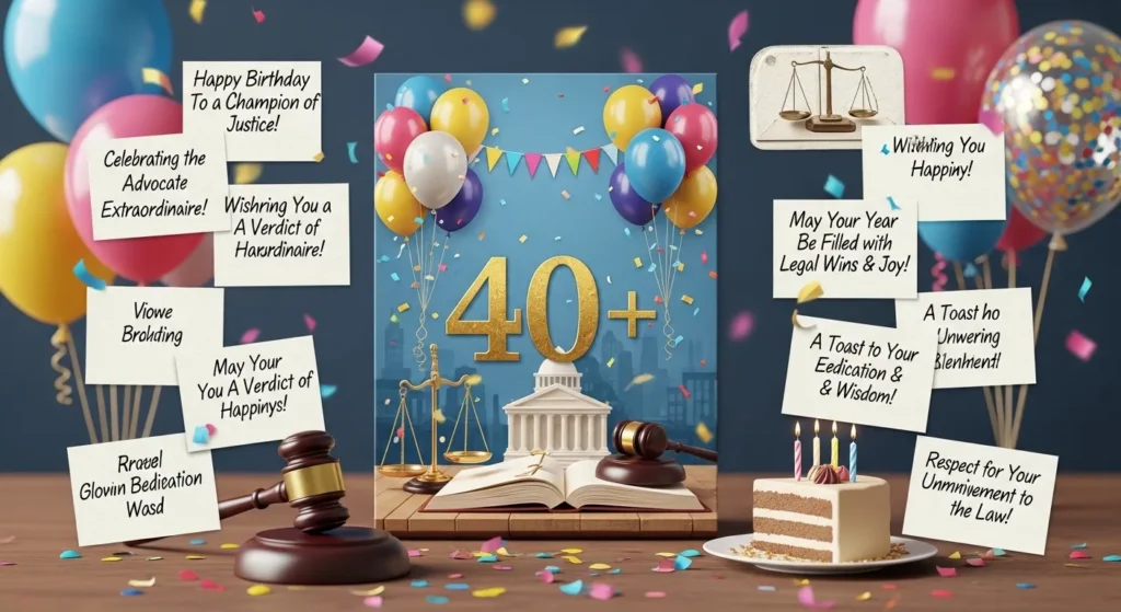 40+ Unique Birthday Wishes for Advocate 🎂⚖️ Appreciation & Legal Respect