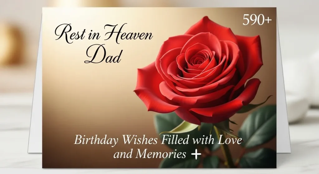 590+ Rest in Heaven Dad Birthday Wishes Filled with Love and Memories 🌹