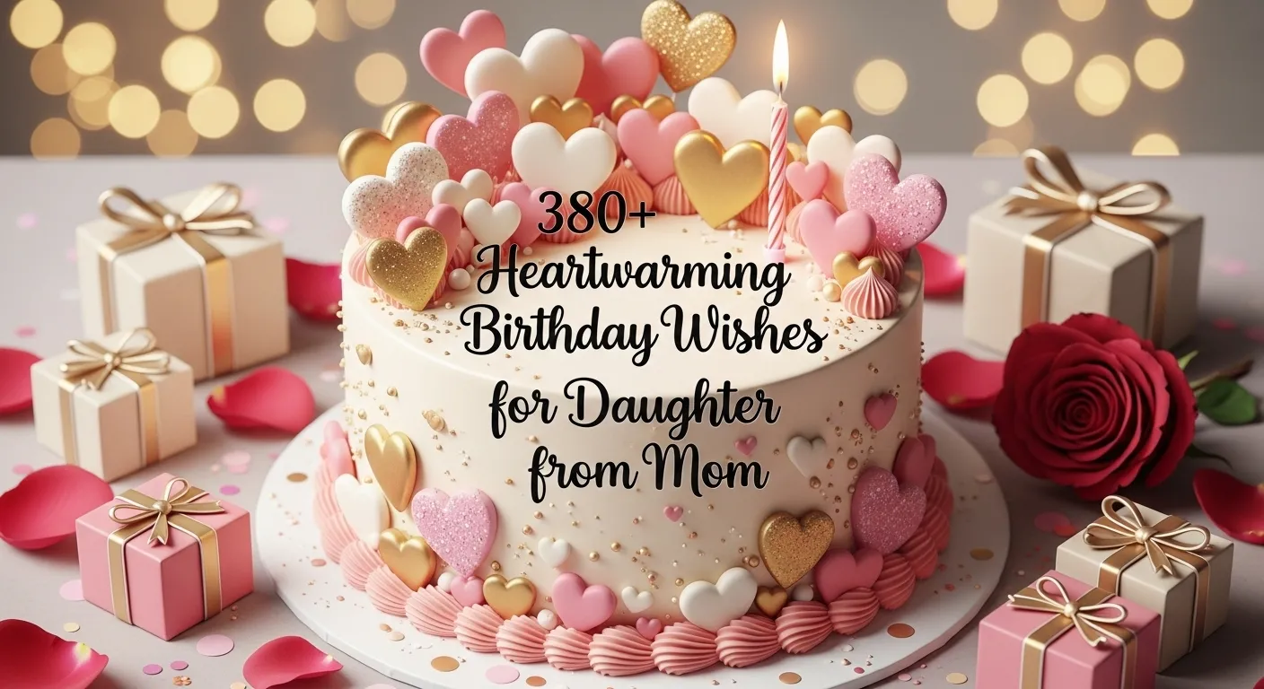You are currently viewing 380+ Heartwarming Birthday Wishes for Daughter from Mom 🎂💖