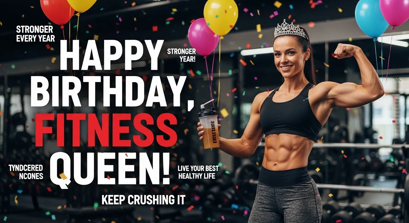 Read more about the article 500+ Birthday Wishes for Fitness Queen 👑💪 (Healthy Lifestyle Messages)