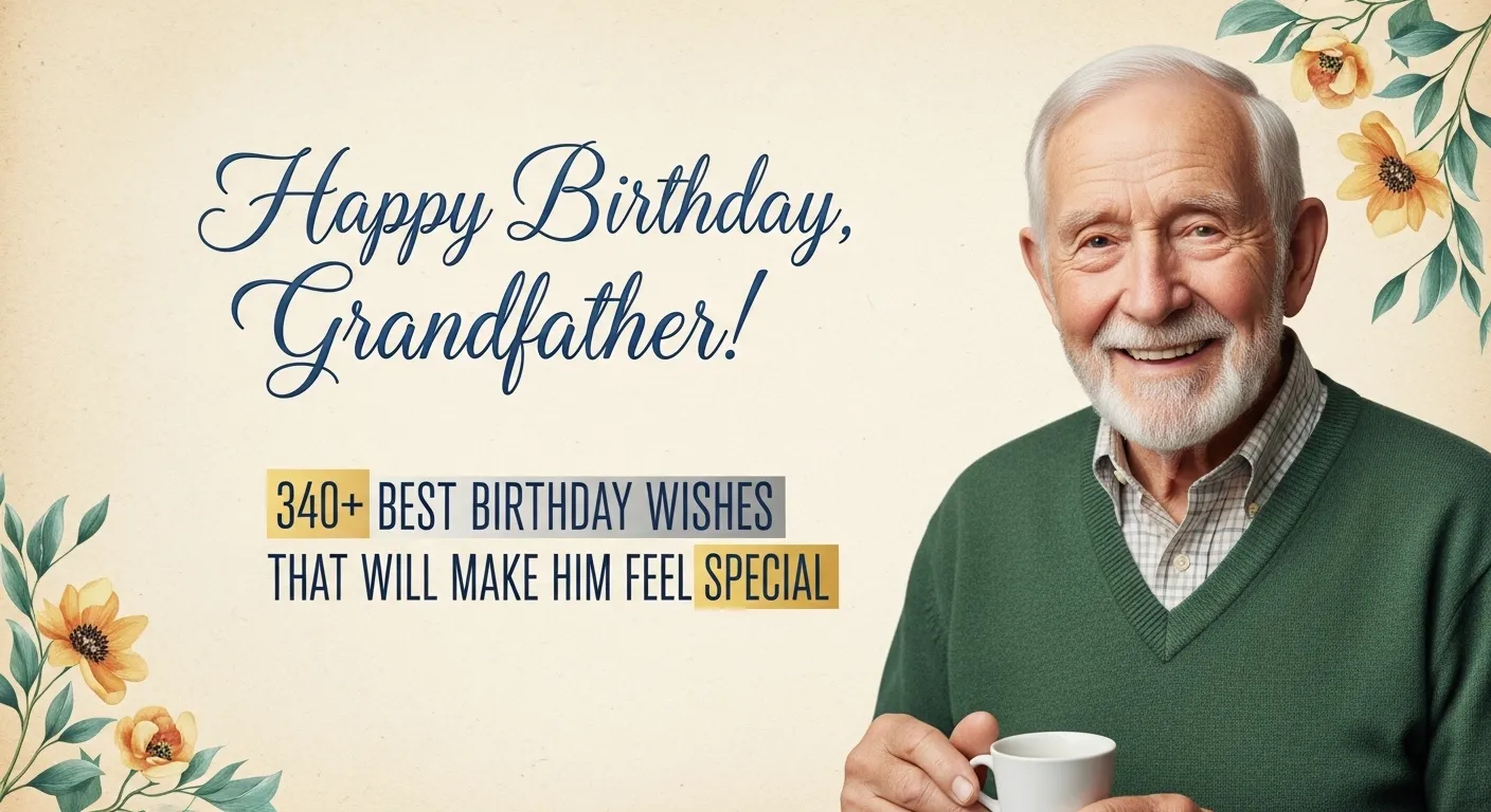 You are currently viewing 340+ Best Birthday Wishes for Grandfather That Will Make Him Feel Special