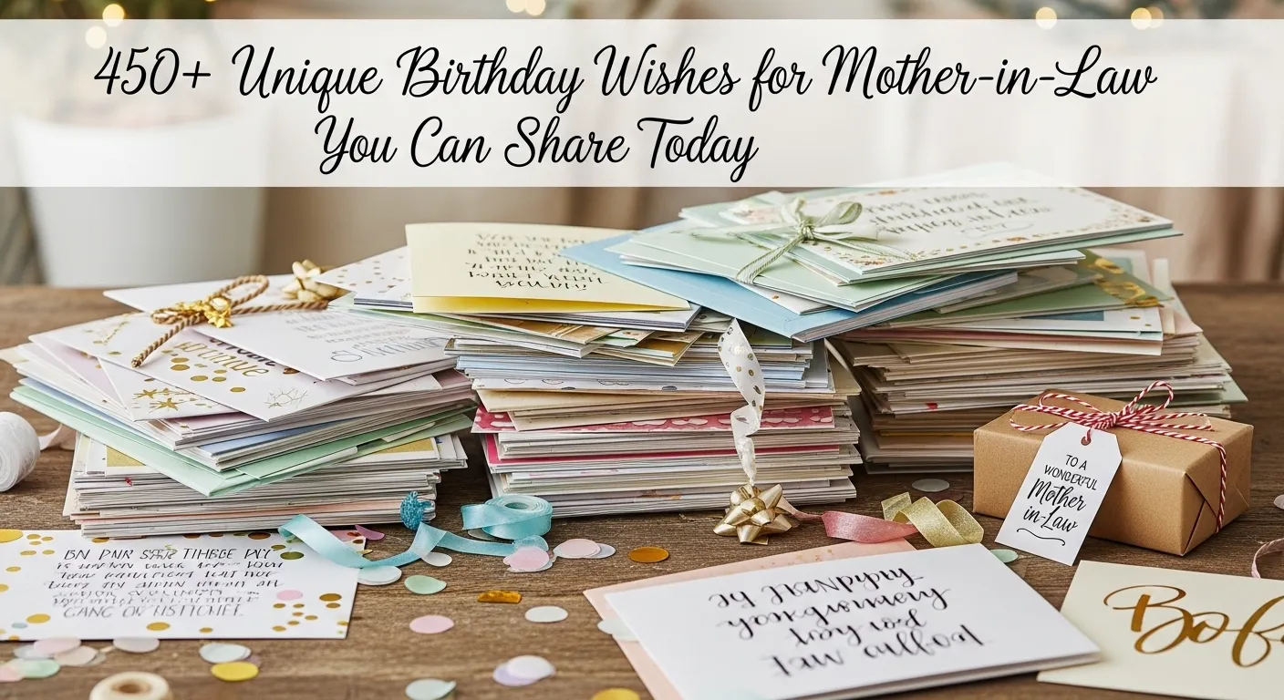 Read more about the article 450+ Unique Birthday Wishes for Mother-in-Law You Can Share Today