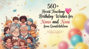 Read more about the article 560+ Heart Touching Birthday Wishes for Nana and Nani from Grandchildren 💖