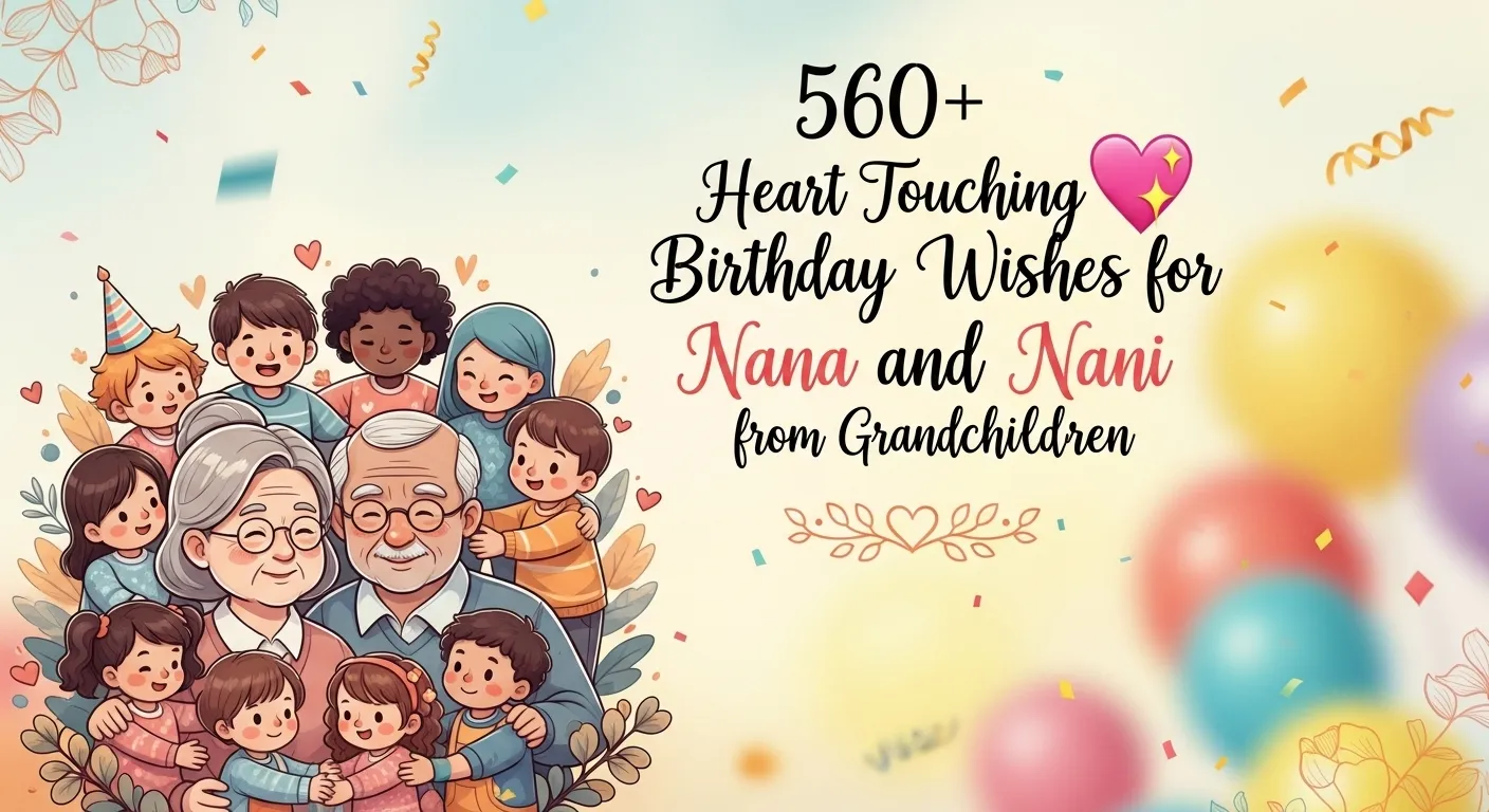 You are currently viewing 560+ Heart Touching Birthday Wishes for Nana and Nani from Grandchildren 💖