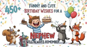 Read more about the article 450+ Funny and Cute Birthday Wishes for Nephew He Will Always Remember